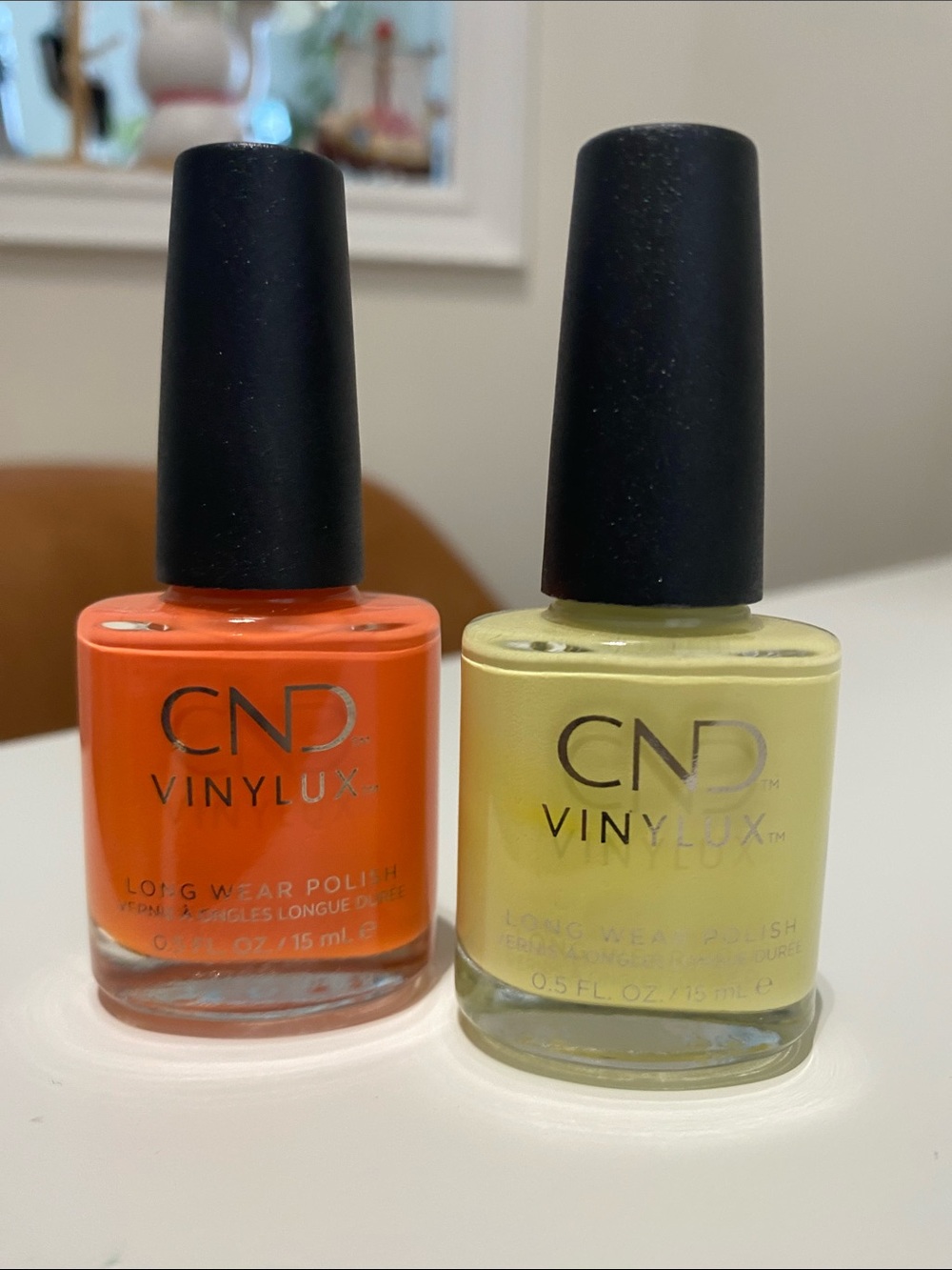 CND Vinylux Nail Polish Duo - Bright Orange & Lemon Yellow